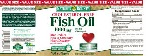 Cholesterol Free Fish Oil 1000 mg