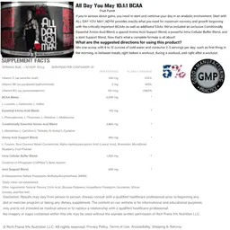 Label for All Day You May 10:1:1 BCAA Fruit Punch