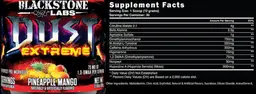 Label for Dust Extreme Pineapple Mango