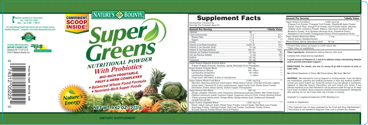 Label for Super Greens