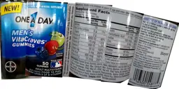 Label for Men's VitaCraves Gummies