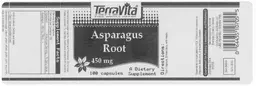 Label for Asparagus Root 450 mg