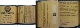 Label for Chromium 200 mcg Yeast-Free GTF from ChromMate