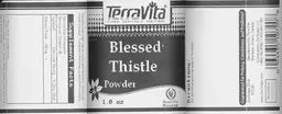 Label for Blessed Thistle Powder