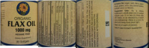 Organic Flax Oil 1000 mg