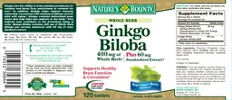 Whole Herb Ginkgo Biloba