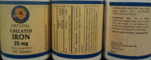 Natural Chelated Iron 25 mg