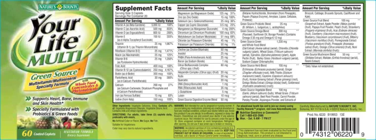 Label for Your Life Multi Green Souce