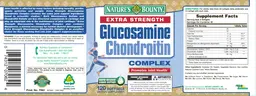 Label for Extra Strength Glucosamine Chondroitin Complex
