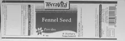 Label for Fennel Seed Powder