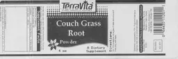 Label for Couch Grass Root Powder