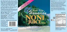 Label for Hawaiian Noni Juice Blend