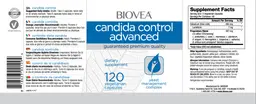 Label for Candida Control Advanced