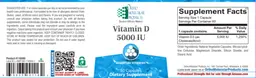 Label for Vitamin D 5000 IU