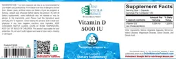 Label for Vitamin D 5000 IU