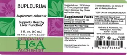 Label for Bupleurum