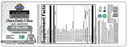 Label for Once Daily Ultra 90 Billion Guaranteed