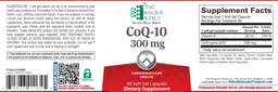 Label for CoQ-10 300 mg
