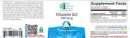 Label for Vitamin K2 180 mcg