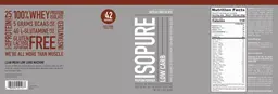 Label for Isopure Low Carb Dutch Chocolate