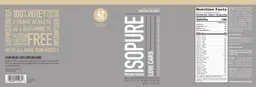 Label for Isopure Zero Carb Toasted Coconut