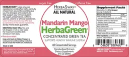 Label for Mandarin Mango HerbaGreen