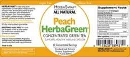 Label for Peach HerbaGreen