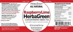 Label for RaspberryLime HerbaGreen