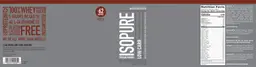 Label for Isopure Low Carb Dutch Chocolate