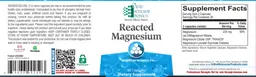 Label for Reacted Magnesium