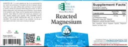 Label for Reacted Magnesium