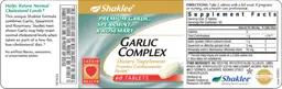Label for Garlic Complex