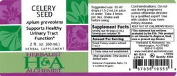 Label for Celery Seed