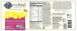 Label for Women's Multi 40+ Organic Berry