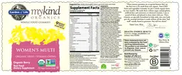 Label for Women's Multi Organic Berry
