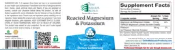 Label for Reacted Magnesium & Potassium