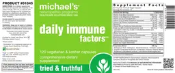 Label for Daily Immune Factors