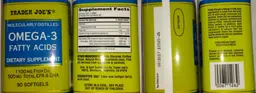 Label for Omega-3 Fatty Acids