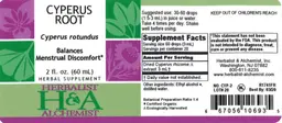 Label for Cyperus Root
