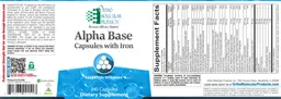 Label for Alpha Base Capsules with Iron