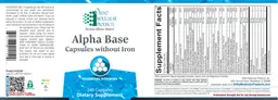 Label for Alpha Base Capsules Without Iron