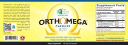Label for Orthomega 820