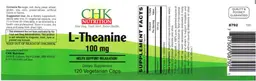 Label for L-Theanine 100 mg