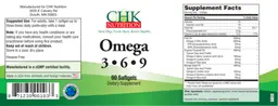 Label for Omega 3 - 6 - 9
