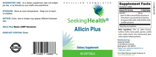 Label for Allicin Plus