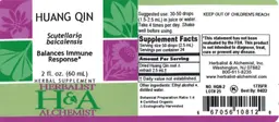 Label for Huang Qin
