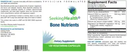 Label for Bone Nutrients