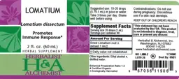 Label for Lomatium