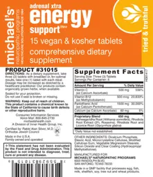 Label for Adrenal Xtra Energy Support