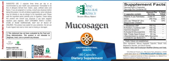 Label for Mucosagen